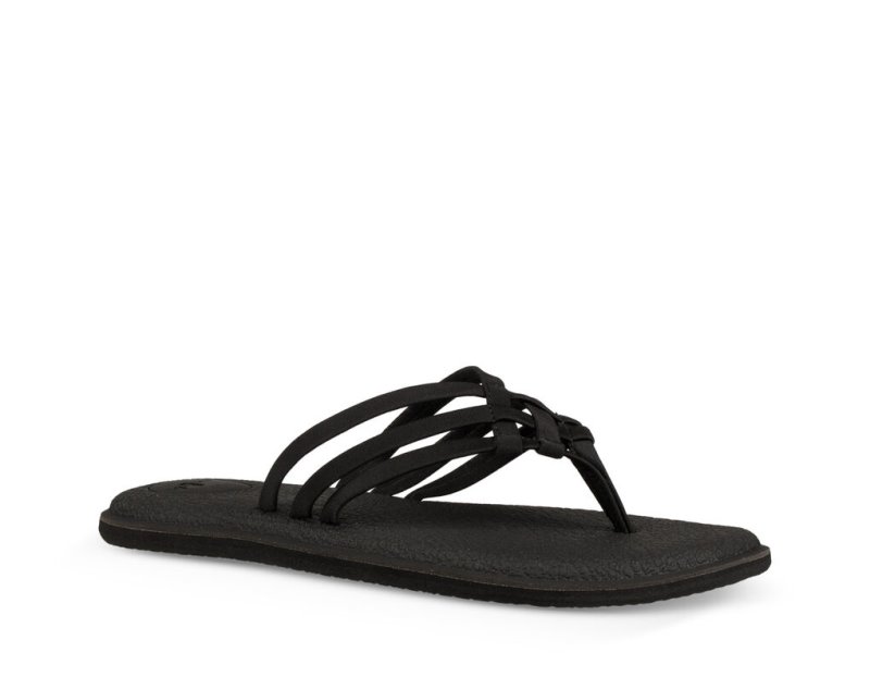 Tong Sanuk Yoga Salty Femme - Noir SRQHML104